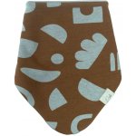 Esito šátek na krk bavlna Shapes hnědá – Zboží Dáma
