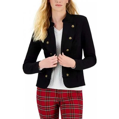 Tommy Hilfiger dámské sako Military černé – Zboží Dáma