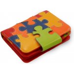 Dámská kožená s motivem puzzle 511-1161-PUZ – Zboží Mobilmania