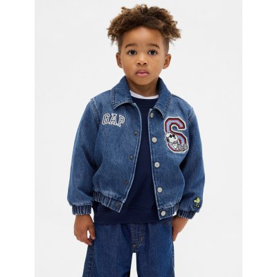 Gap Baby džínová bunda & Peanuts Snoopy Tmavě modrá – Sleviste.cz