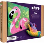 OKTO Plameňák výtvarná sada malování hmotou podle čísel 29x29 cm – Hledejceny.cz