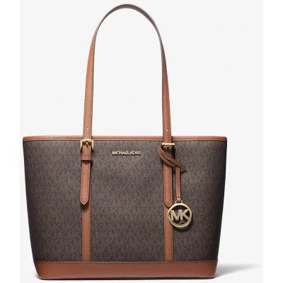 Michael Kors jet set travel small logo kabelka hnědá – Hledejceny.cz