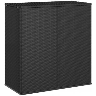 Vidaxl PE ratan 100 x 49 x 103,5 cm černý 317223 HangarStore – Zboží Dáma