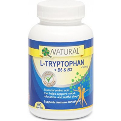 Natural L-Tryptophan 225 mg 60 kapslí – Hledejceny.cz
