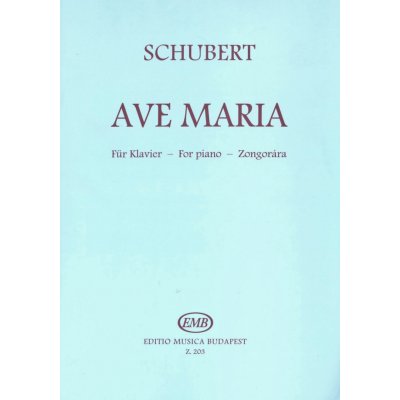 SCHUBERT AVE MARIA Op. 52 No.6 sólo klavír