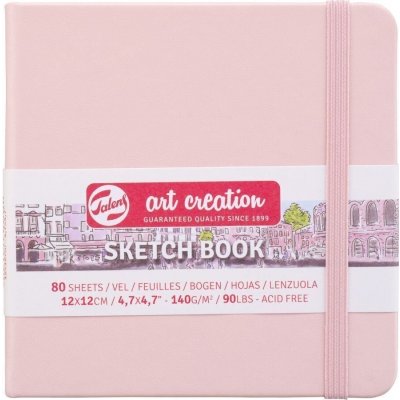 Talens Art Creation Sketchbook Pastel Pink 12 x 12 cm 140 g – Zboží Dáma