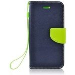 Pouzdro FANCY Diary Xiaomi Redmi Note 12 5G modré/limetka – Zboží Mobilmania