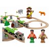 Dřevěný vláček Playtive železnice Džungle Osobní vlak džungle