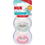 Nuk Šidítko Signature 2ks holka růžová – Sleviste.cz