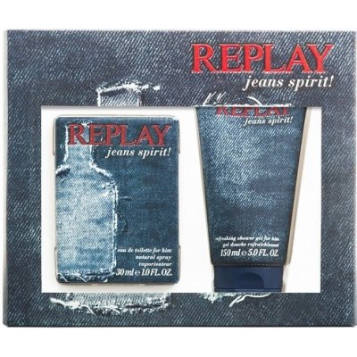 Replay Jeans Spirit Man EDT 30 ml + sprchový gel 50 ml dárková sada – Zbozi.Blesk.cz