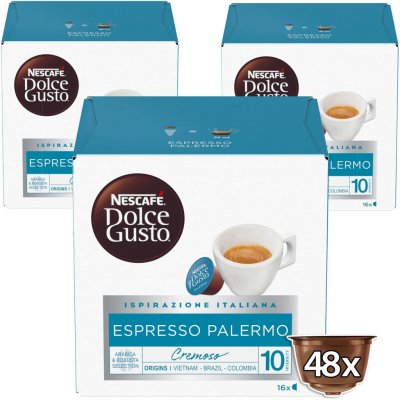 Nescafé Dolce Gusto Espresso Palermo karton 3 x 16 ks – Zbozi.Blesk.cz
