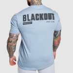 Iron Aesthetics pánské tričko Blackout modré – Zbozi.Blesk.cz