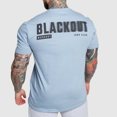 Iron Aesthetics pánské tričko Blackout modré – Zbozi.Blesk.cz