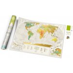 Stírací mapa světa Travel Map Geography – Zbozi.Blesk.cz