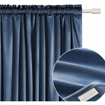 Hotový závěs Room99 sametový tmavě modrý 180x260 cm – Hledejceny.cz