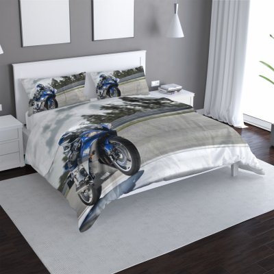 Sablio Povlečení Motorkář 140x220 70x90 – Zboží Dáma