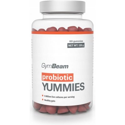 GymBeam Probiotika Yummies ovocné želatinové bonbony 60 ks – Hledejceny.cz