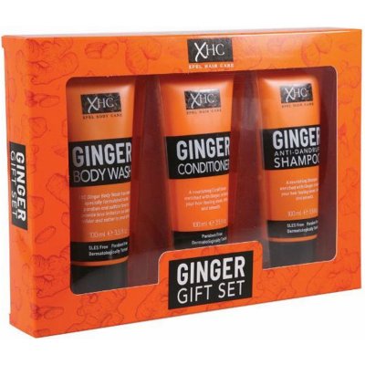 Xpel Ginger šampon 100 ml + kondicioner 100 ml + sprchový gel 100 ml dárková sada – Zbozi.Blesk.cz