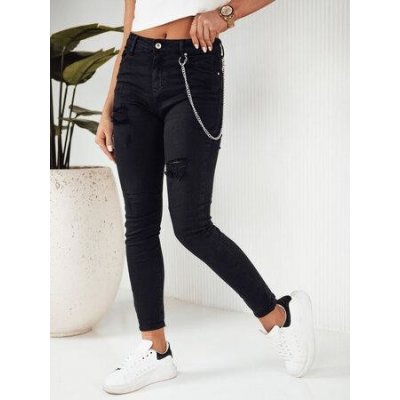 Dstreet ALEX dámské džínové kalhoty černé UY1881 – Zboží Mobilmania