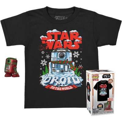 Funko Pocket Pop! & Tee Star Wars Holiday R2 D2 a dětské tričko L