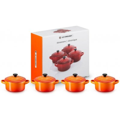 Le Creuset Stoneware Set of 4 petite Casseroles 10x5cm volcan. – Sleviste.cz
