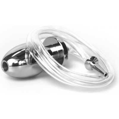 Triune Fire Hose Penis Plug with Buttplug anální enema kolík s uretrálním plugem – Zboží Dáma