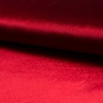 Samet DE LUXE červený, 260g/m, š.145 – Zboží Dáma