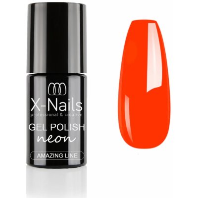 X Nails Amazing Line Gel lak na nehty NEON ORANGE 5 ml