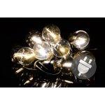 Garthen 40613 Zahradní párty osvětlení LED skleněné žárovky 5 m teple bílá – Hledejceny.cz