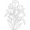 Kreslící šablona Pískohraní s.r.o. Šablona Tulipány