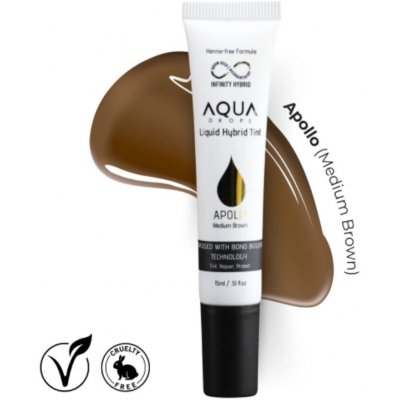 Infinity Aqua Drops hybridní tekutá barva na obočí Apollo Medium Brown 15 ml – Zboží Dáma