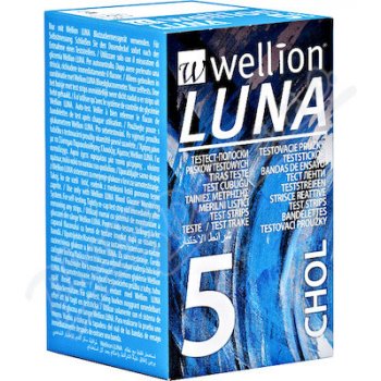 Wellion Luna Duo testovací proužky pro měření cholesterolu 5 ks