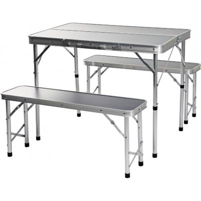 REDCLIFFS Kempingový nábytek skládací stůl + 2 lavice KO-CM4100110 – Zboží Mobilmania