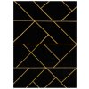 Koberec Dywany Łuszczów Emerald geometric 1012 black and gold Černá