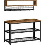 Houseland Vasagle Dender hnědá černá – Zboží Dáma