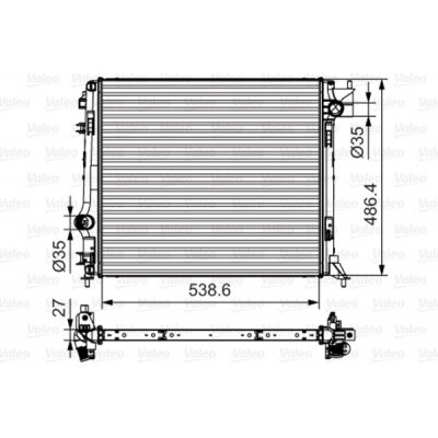 VALEO Radiator 701641 – Zboží Mobilmania