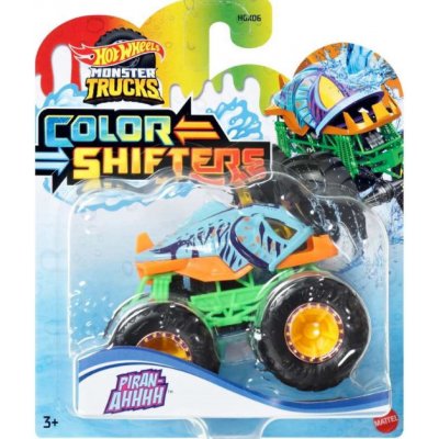 Hot Wheels Monster Trucks Piran-Ahhhh Colour Shifter – Zboží Dáma