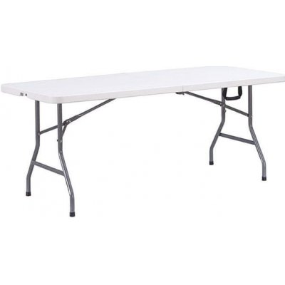 TENTino STL180P skládací stůl 180x76 cm PŮLENÝ, bílý