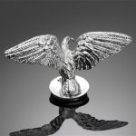 Highway Hawk Soška na blatník Eagle Wide (orel), chrom – Zboží Mobilmania