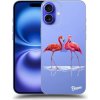 Pouzdro a kryt na mobilní telefon Apple Picasee silikonový průhledný obal pro Apple iPhone 16 Plus - Flamingos couple