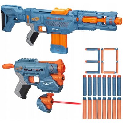NERF ELITE 2.0 SADA 2 X ODPAĽOVAČE PUŠKA ECHO A AUTOMATICKÁ PISTOLE PHOENIX – Hledejceny.cz