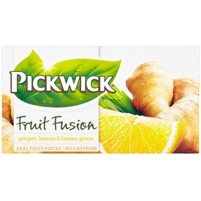 Pickwick Fruit Fusion Zázvor s citronem a citronovou trávou 20 sáčků 40 g