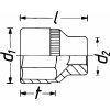 Klíč Vnitřní nástrčný klíč 1/4" šestihranný 8mm HAZET 850-8 - HA036547