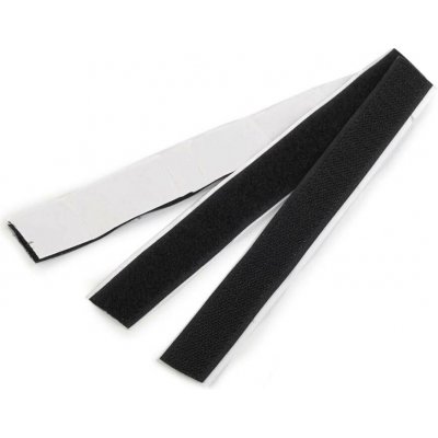 Suchý zip háček + plyš samolepicí stříhaný 20 mm černá – Hledejceny.cz