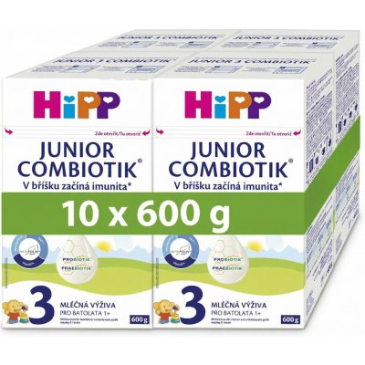 HiPP 3 Junior Combiotik 10 x 600 g – Zboží Mobilmania