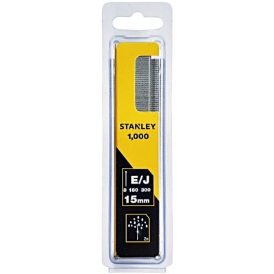 STANLEY 1-SWK-BN0625T kolářské hřebíčky typ J, 1000 ks - délka 15mm – HobbyKompas.cz