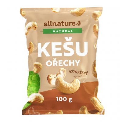 Allnature Kešu jádra 100 g – Sleviste.cz
