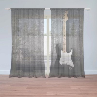 Záclony Kytara: 2 ks - 150x250 cm - Sablio – Hledejceny.cz
