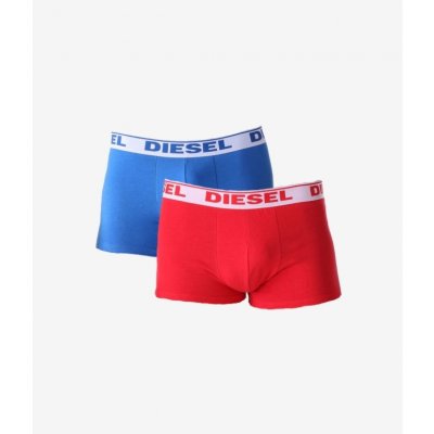 Diesel 2 Pack pánské boxerky Shawn red/blue