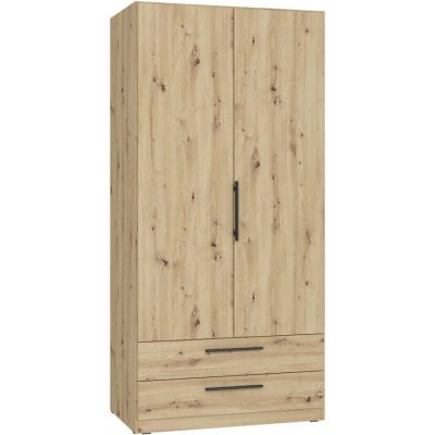 Maro Šatní skříň 100x213 cm dub artisan CDXS87-D78 – Zboží Dáma